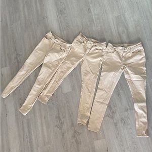 Rockstar khaki pants. All are mid rise in very good condition